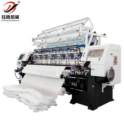 Εργοστάσιο χρησιμοποιεί υπολογιστή Shuttle Lock Stitch Multi Needle Quilting Machine για την κατασκευή κρεβατιού από κουβέρτα