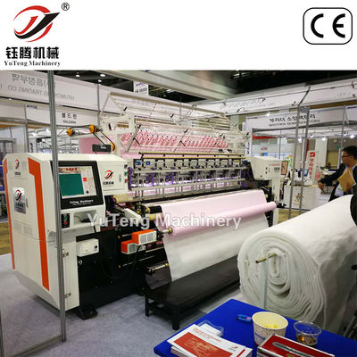 Μηχανή ράψιμης με κλειδαριά PLC Multi Needle Quilting