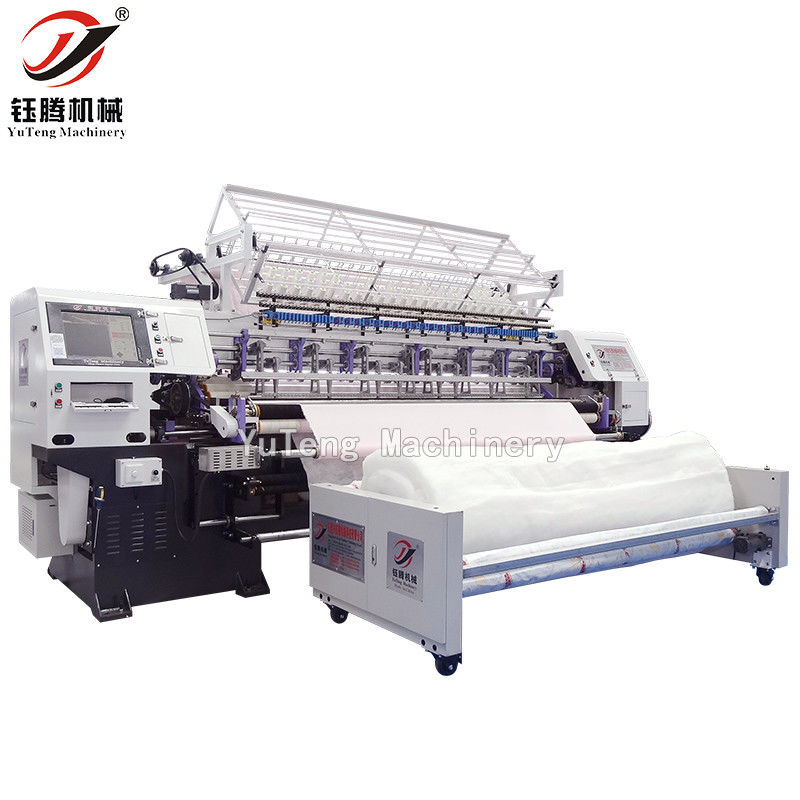 Εργοστάσιο χρησιμοποιεί υπολογιστή Shuttle Lock Stitch Multi Needle Quilting Machine για την κατασκευή κρεβατιού από κουβέρτα